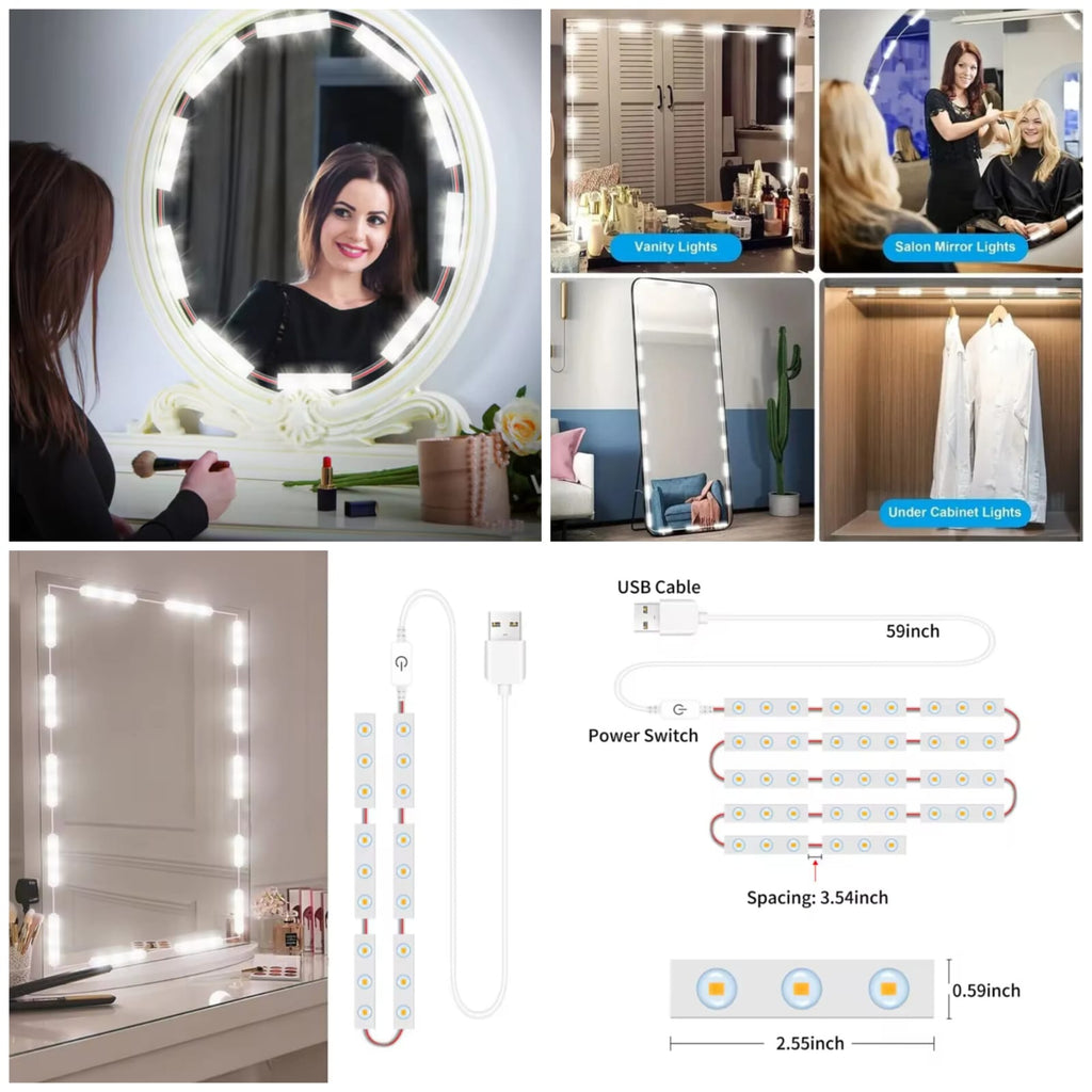 LED Strip Light for Makeup Mirror