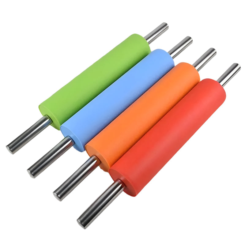 Silicone Rolling Pin With Stainless Steel Handle