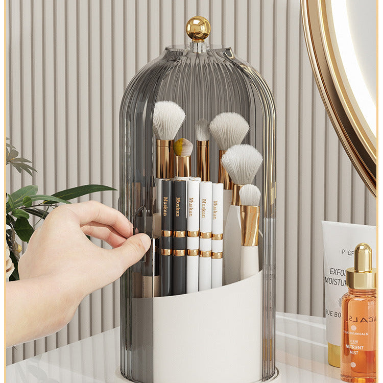 Luxury 360° Rotating Makeup Brush Organizer