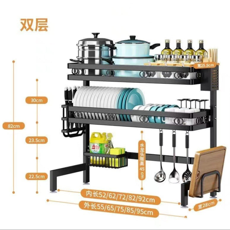 Double Layer Over The Sink Rack