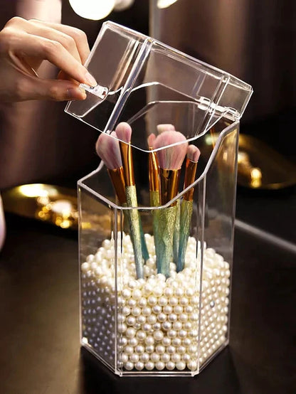 Acrylic Pearl Brush Holder