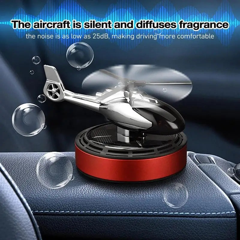 Solar Powered Helicopter Car Fragrance Diffuse