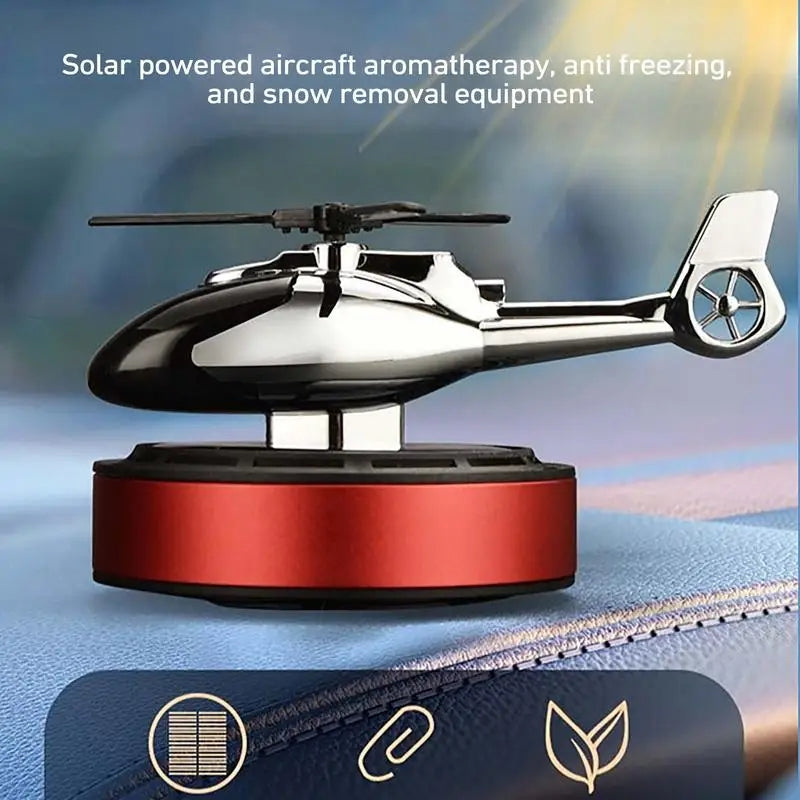 Solar Powered Helicopter Car Fragrance Diffuse