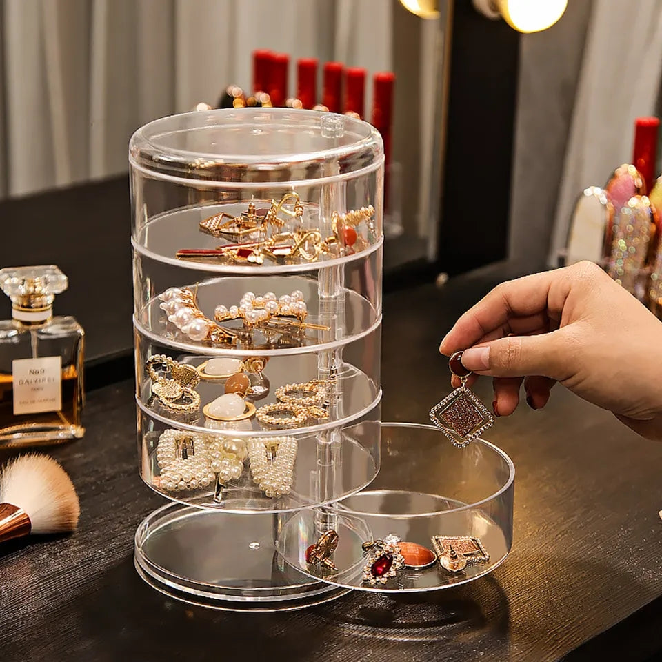 Acrylic Rotating Jewelry Organizer