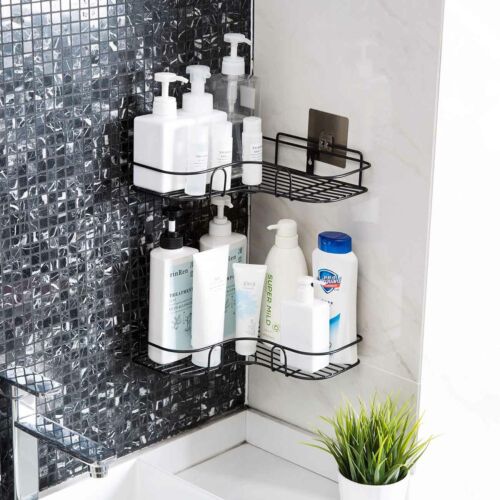 Metal Wall-Mounted Corner Shelf