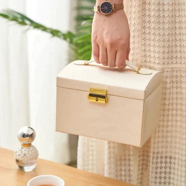 3Layer Leather Jewelry Box