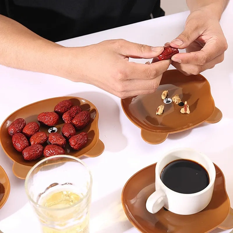 Bear Snack Plates - 8pcs Set