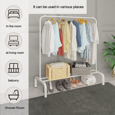 Single Pole Metal Cloth Stand