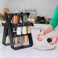18in1 Rotating Ferries Wheel Glass Spice Rack
