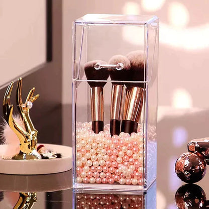 Acrylic Pearl Brush Holder
