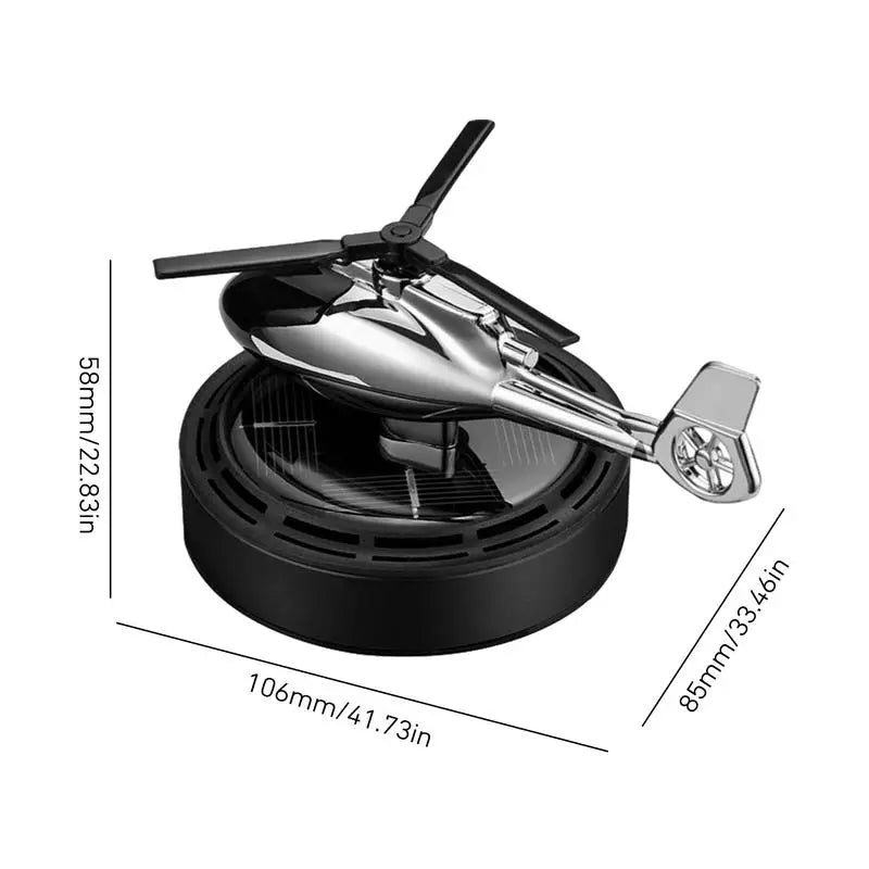 Solar Powered Helicopter Car Fragrance Diffuse
