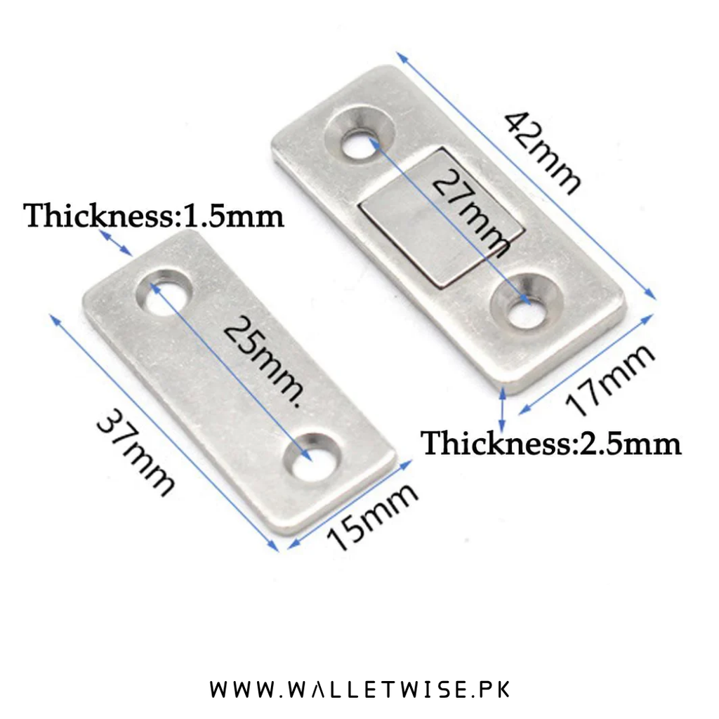 2PCS Magnetic Cabinet Door Catch Set with Screws – Hidden Door Closer