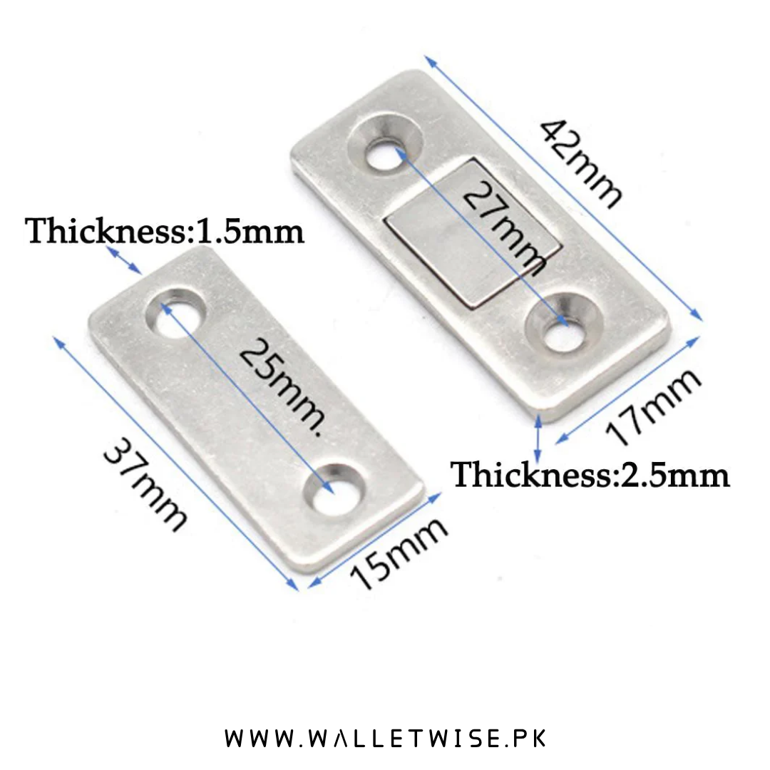 2PCS Magnetic Cabinet Door Catch Set with Screws – Hidden Door Closer