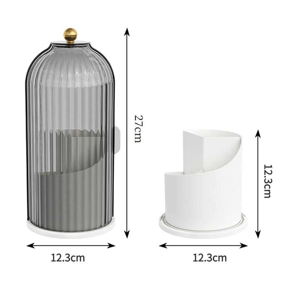 Luxury 360° Rotating Makeup Brush Organizer