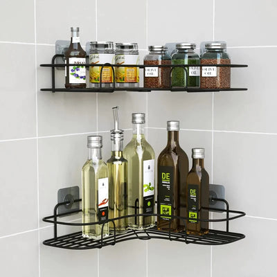 Metal Wall-Mounted Corner Shelf
