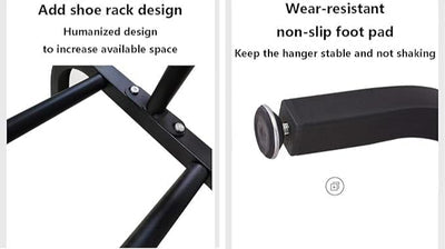 Double Pole Metal Cloth Stand