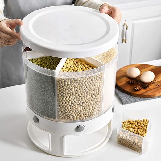 Rotating Cereal Dispenser (6 in 1) - 10Kg