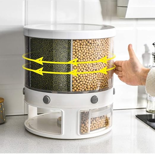 Rotating Cereal Dispenser (6 in 1) - 10Kg