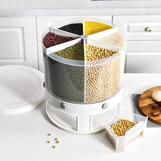Rotating Cereal Dispenser (6 in 1) - 10Kg