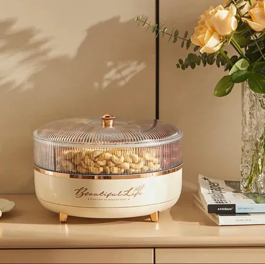 5 Grid Rotating Dry Fruit Tray