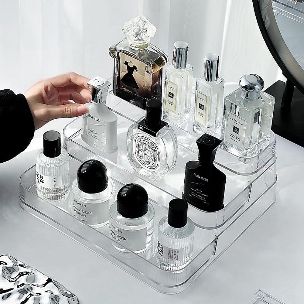 3-Tier Acrylic Desktop Perfume Organizer