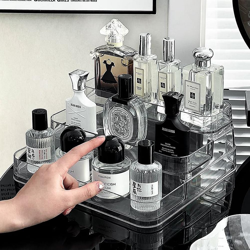 3-Tier Acrylic Desktop Perfume Organizer
