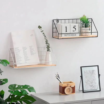 Checks and Boxes Wall Storage Shelf