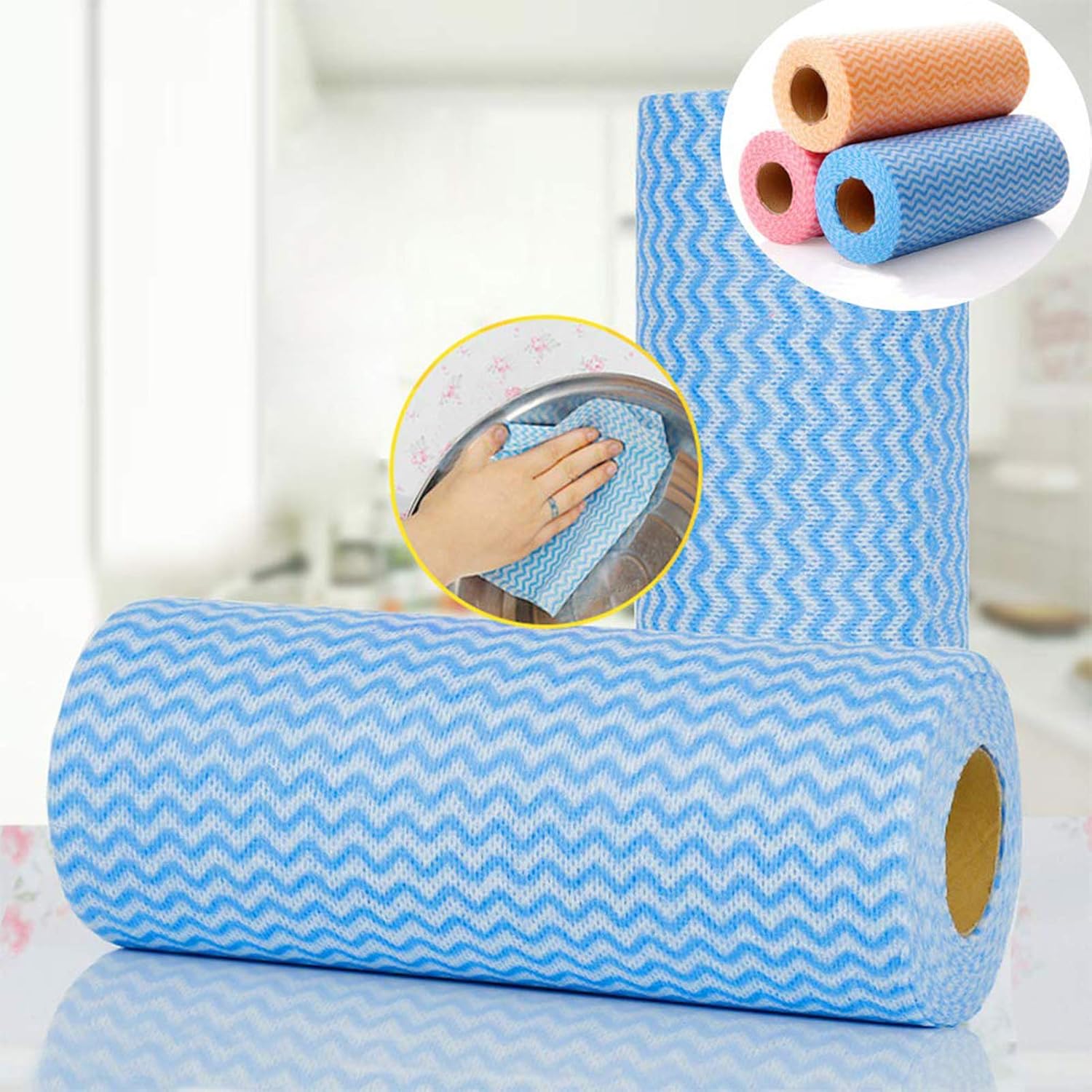 Reusable Cleaning Cloths Roll (50pcs)