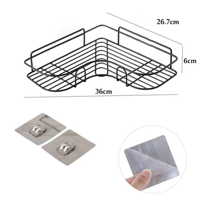 Metal Wall-Mounted Corner Shelf