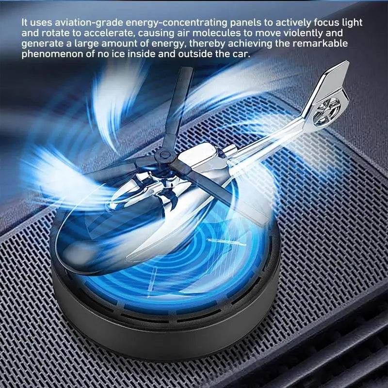 Solar Powered Helicopter Car Fragrance Diffuse