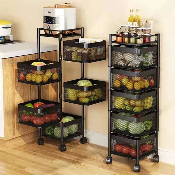 Rolling Mesh Storage Cart (5 layers)
