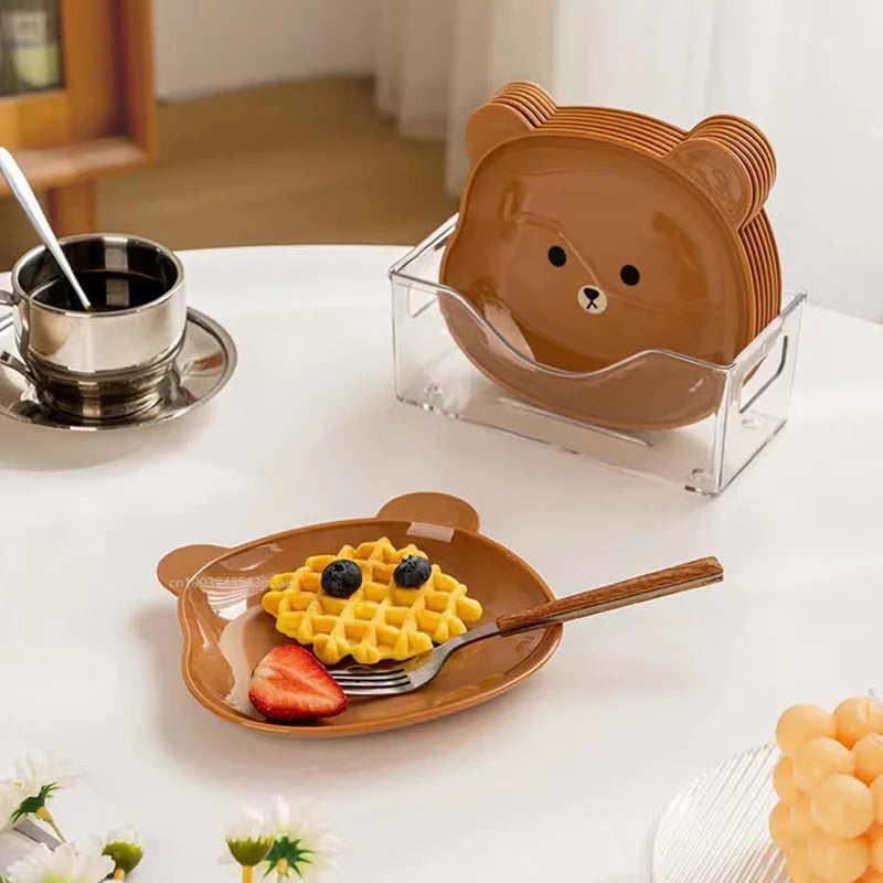 Bear Snack Plates - 8pcs Set
