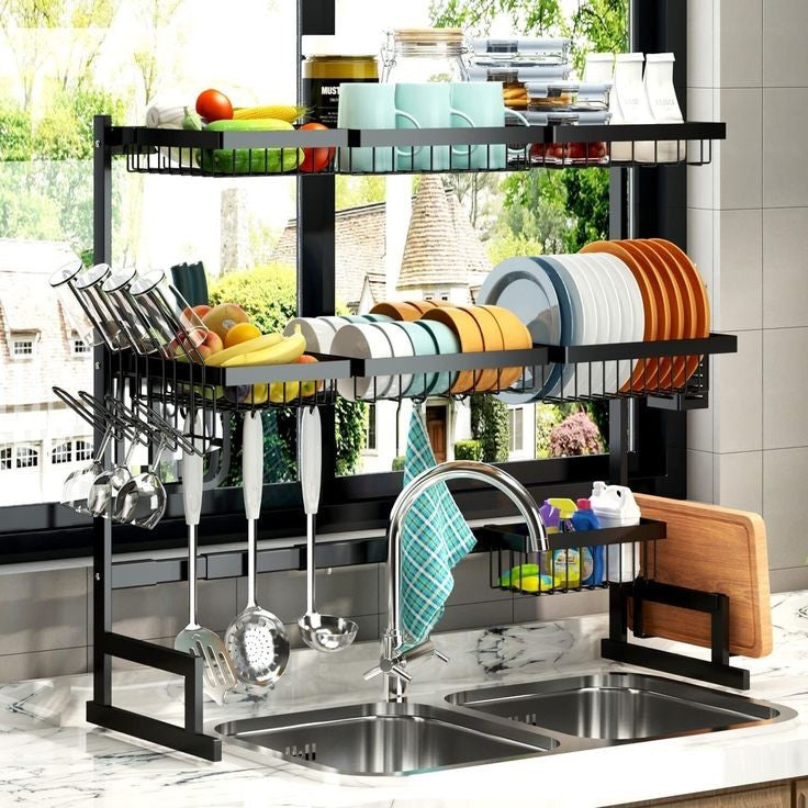 Double Layer Over The Sink Rack