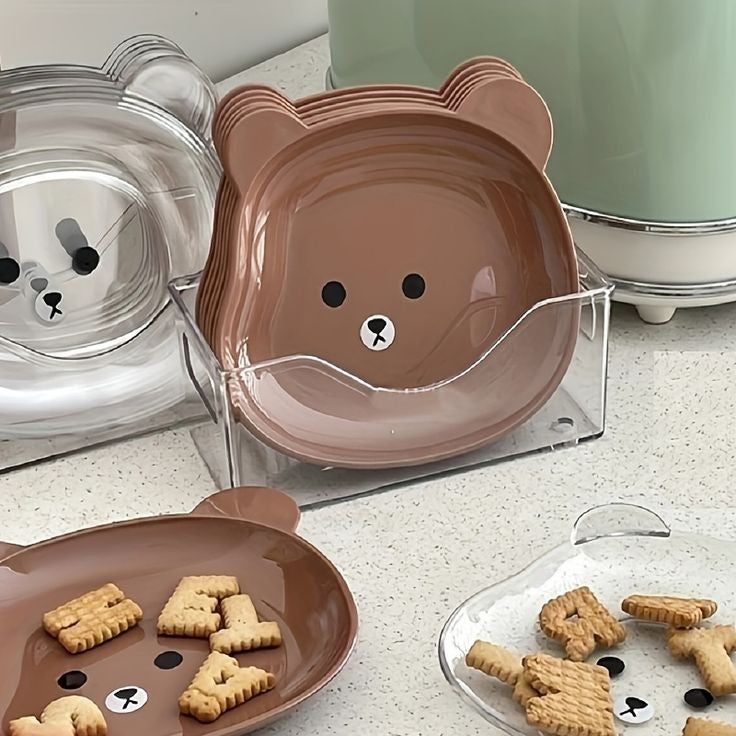 Bear Snack Plates - 8pcs Set