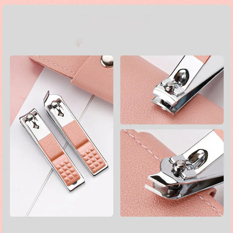 7in1 Nail Kit Leather Pouch