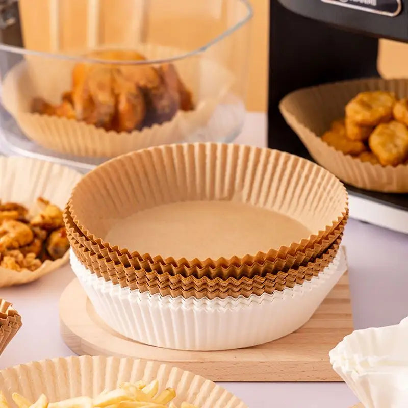 Non-stick Disposable Air Fryer Liners - 100Pcs Set