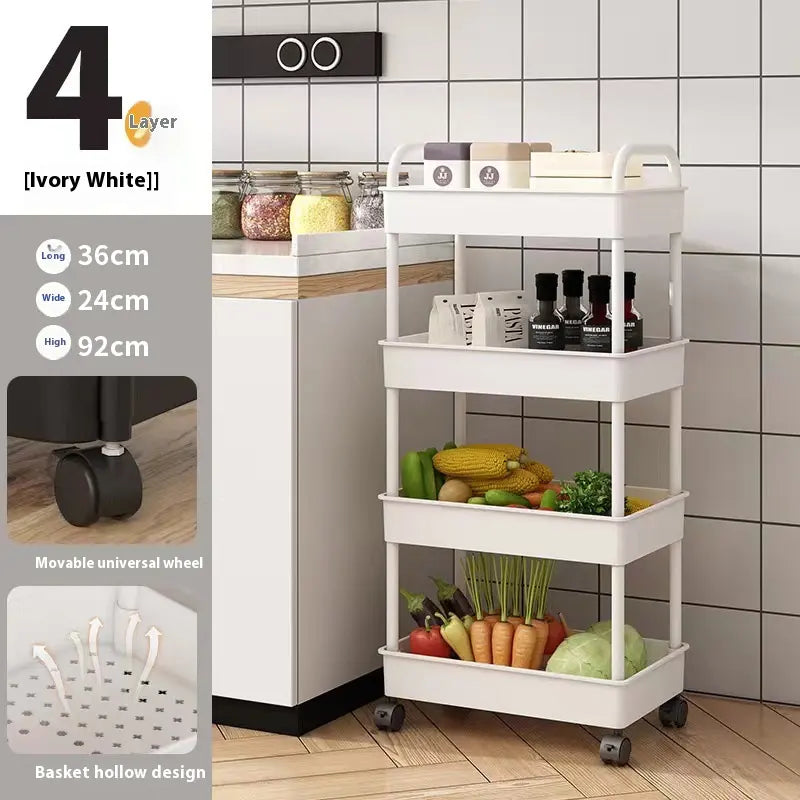 4 Layer Multipurpose Storage Trolley