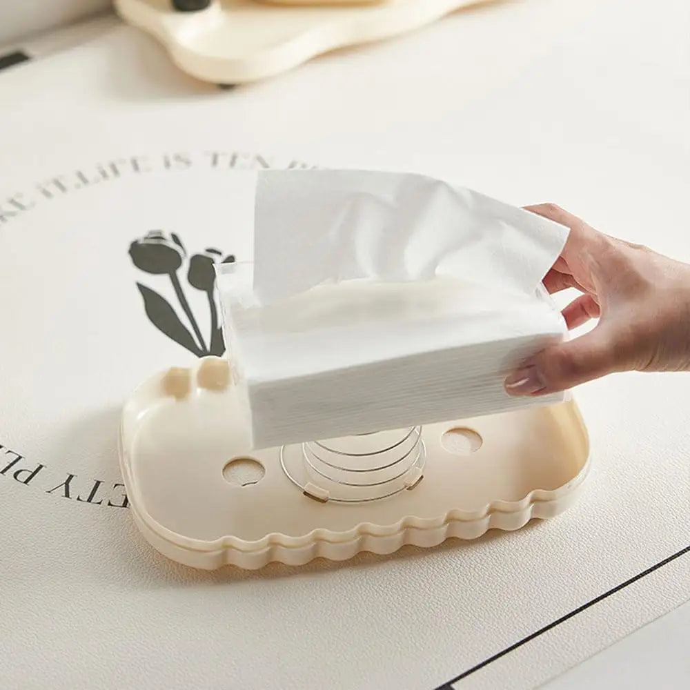 Cute Style Tissue Box with Ribbon