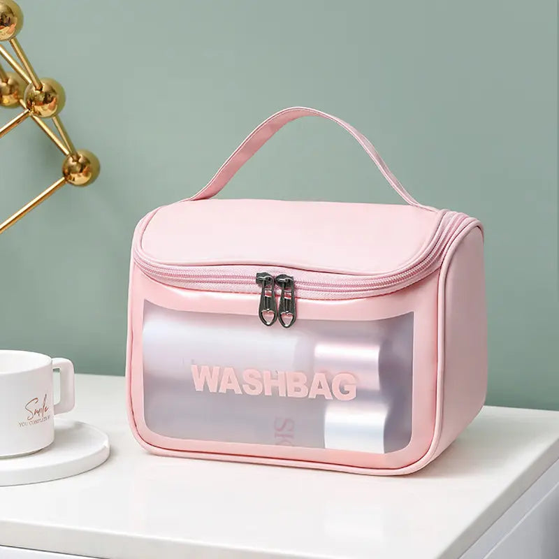 PU Leather Travel Cosmetic Wash Bag