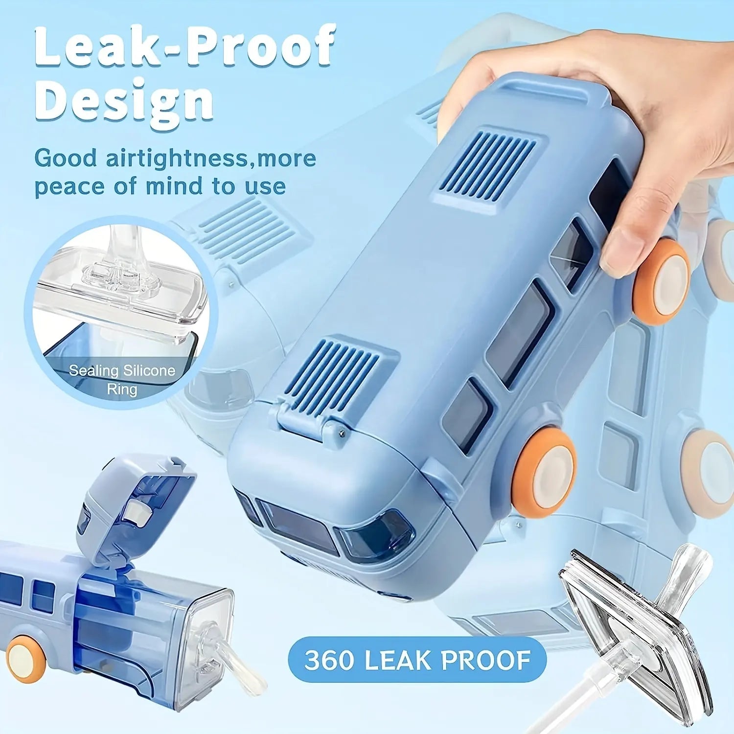 Kids Bus Water Bottle - 500ML