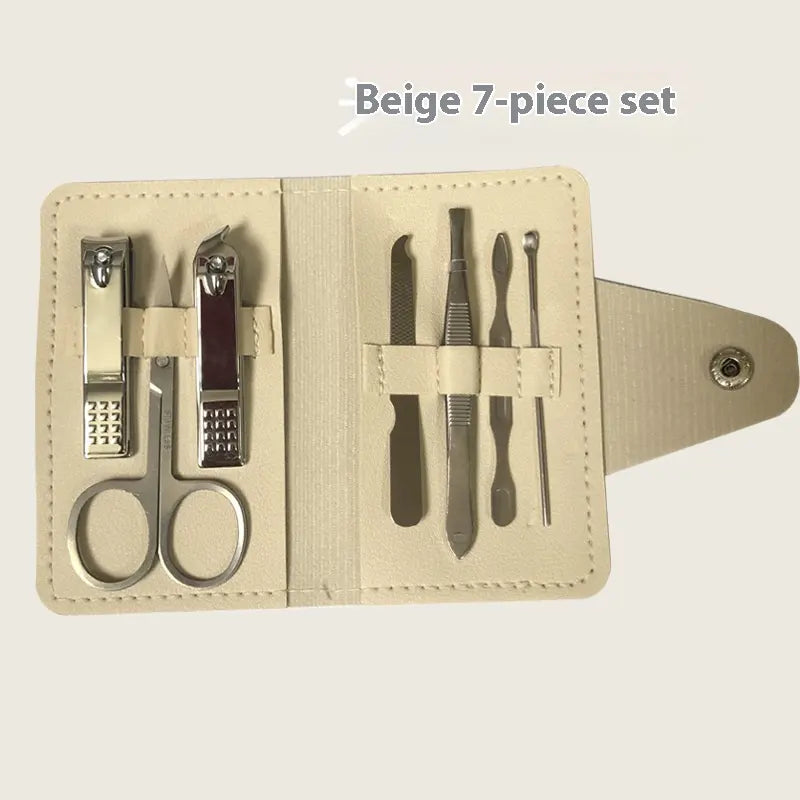 7in1 Nail Kit Leather Pouch