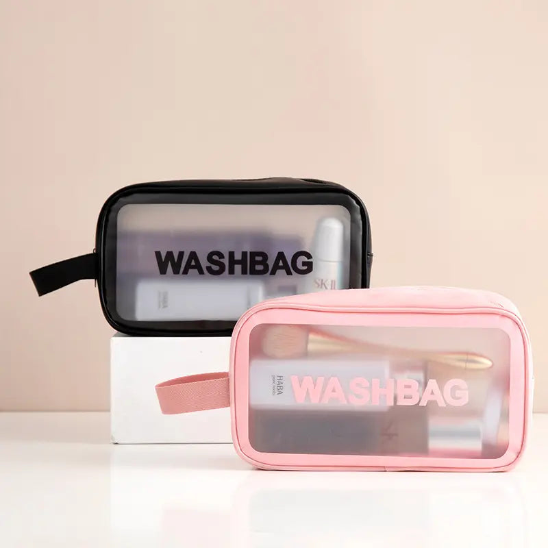 3 pcs set PU Leather Travel Cosmetics Washbag