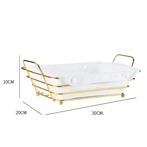 Metal Fruit Storage Basket, Snacks Storage And Organizer Plate