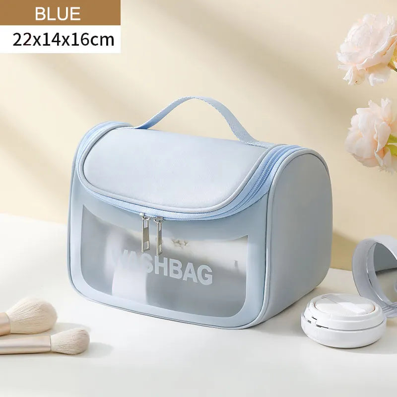 PU Leather Travel Cosmetic Wash Bag