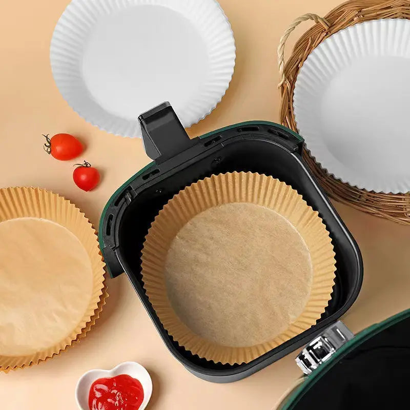 Non-stick Disposable Air Fryer Liners - 100Pcs Set