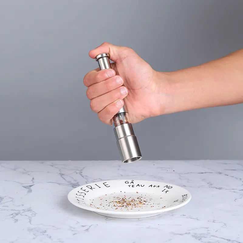 Stainless Steel Pepper Mill , Salt Pepper Grinder & Spice Grinder