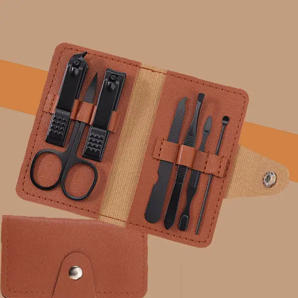 7in1 Nail Kit Leather Pouch