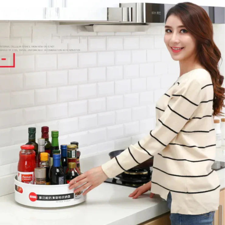 Rotating Round Storage Tray