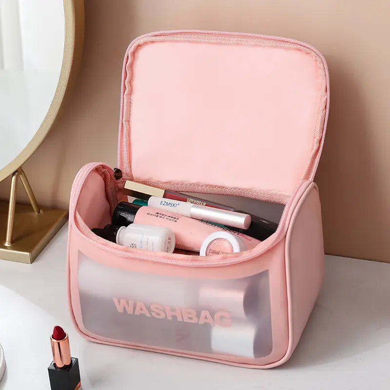 PU Leather Travel Cosmetic Wash Bag