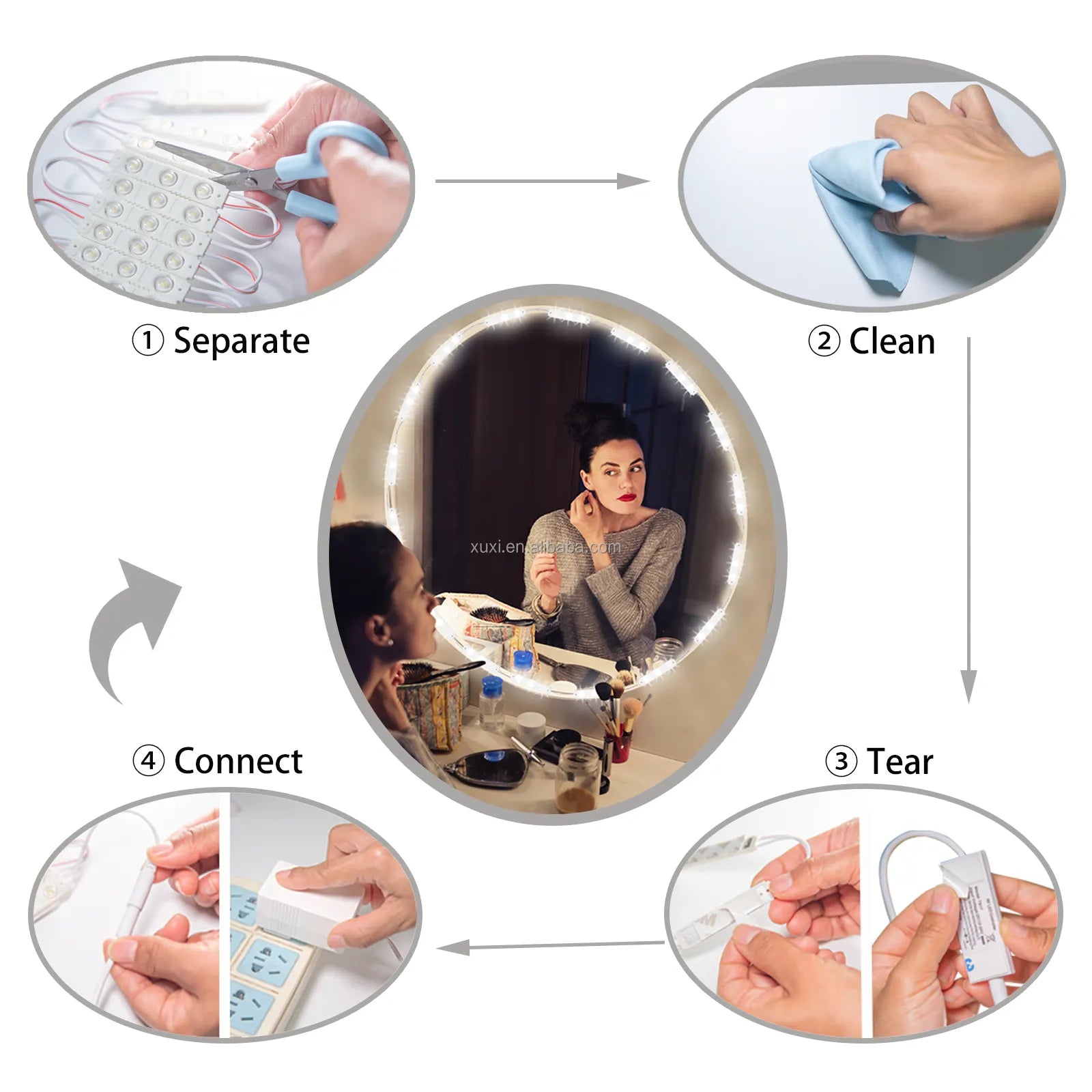 LED Strip Light for Makeup Mirror